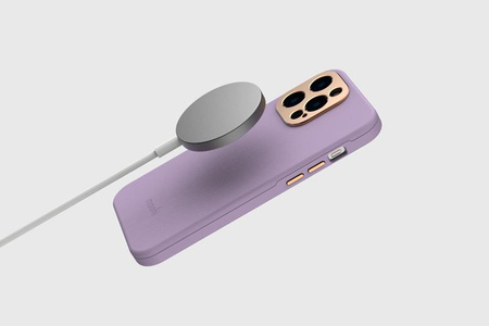 Moshi Napa Slim MagSafe - Leather iPhone 14 Case (Lavender Purple)