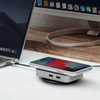 Moshi Symbus Q - Hub USB-C + ładowarka bezprzewodowa indukcyjna Qi do iPhone i Android (Gray)
