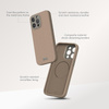 Moshi Napa MagSafe - Leather Case for iPhone 15 Pro Max (Midnight Black)