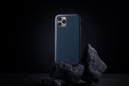 Moshi iGlaze - Etui iPhone 12 / iPhone 12 Pro (system SnapTo) (Midnight Blue)