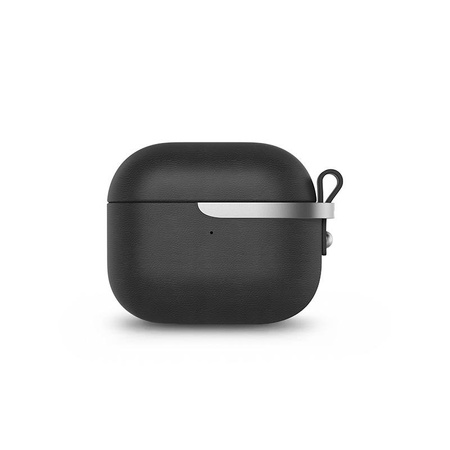 Moshi Pebbo Luxe - AirPods 3 case with detachable wrist strap (Charcoal Black)