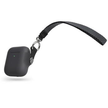 Moshi Pebbo - AirPods case with detachable wrist strap (Shadow Black)