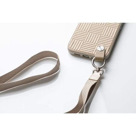 Moshi Altra - Étui avec dragonne détachable iPhone 13 Pro (NanoShield™ antibactérien) (Sahara Beige)