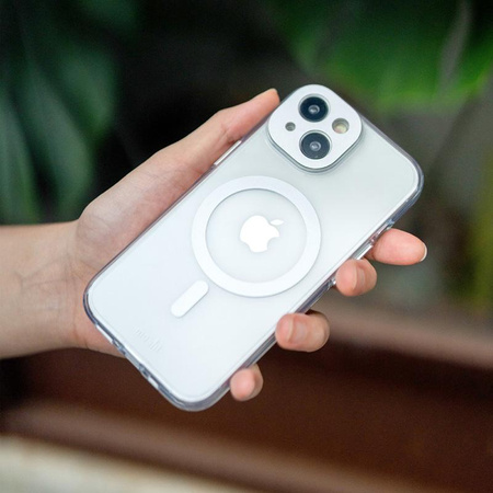 Moshi iGlaze MagSafe - iPhone 15 Pro Case (Luna Silver)