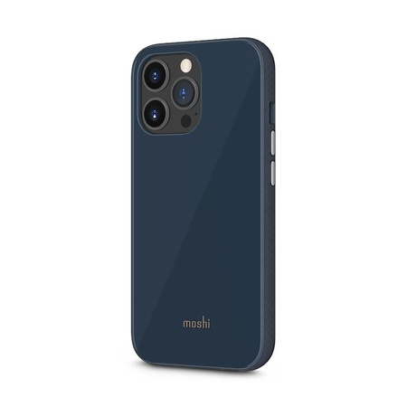Moshi iGlaze Slim Hardshell Case - Coque pour iPhone 13 Pro (système SnapTo) (Bleu ardoise)