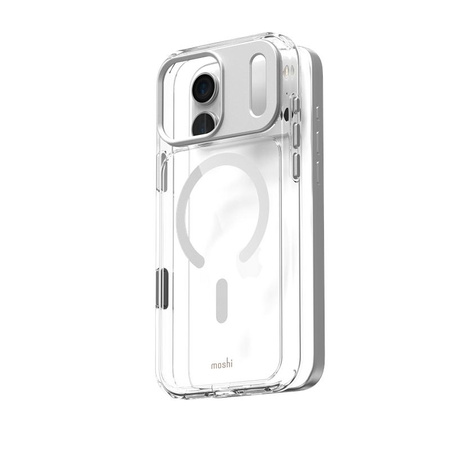 Moshi iGlaze MagSafe - Etui iPhone 17 Pro Max (Luna Silver)