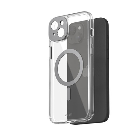 Moshi iGlaze MagSafe - iPhone 15 Plus Case (Meteorite Gray)