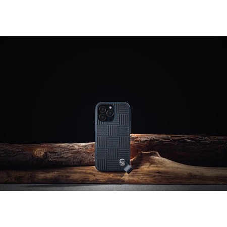 Moshi Altra - tok levehető zsinórral iPhone 13 Pro (antibakteriális NanoShield™) (kék)