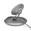 Moshi Lounge Q Wireless Charging Stand - Chargeur sans fil Qi à induction pour iPhone et Android 15W (Nordic Gray)