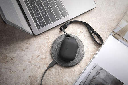 Moshi Pebbo - AirPods 3 case with detachable wrist strap (Shadow Black)