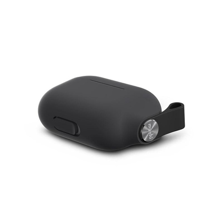 Moshi Pebbo - Étui pour AirPods Pro avec dragonne amovible (Shadow Black)