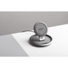 Moshi Lounge Q Wireless Charging Stand - Qi drahtloses induktives Ladegerät für iPhone und Android 15W (Nordic Gray)