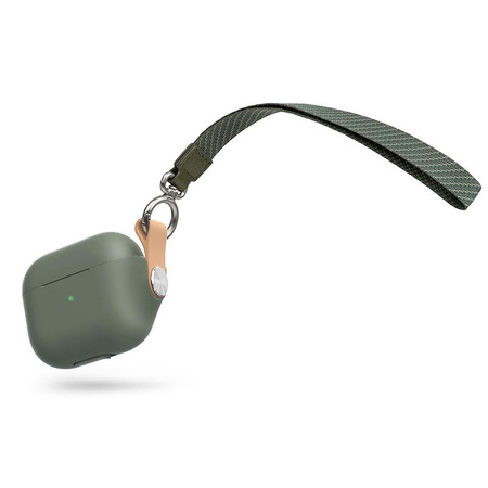 Moshi Pebbo - Étui AirPods 3 avec dragonne amovible (vert menthe)