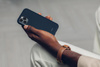 Moshi iGlaze - Etui iPhone 12 / iPhone 12 Pro (system SnapTo) (Midnight Blue)
