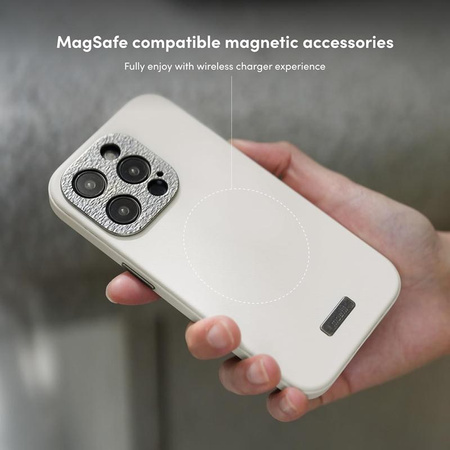 Moshi Napa MagSafe - Leather Case for iPhone 15 Pro Max (Midnight Black)