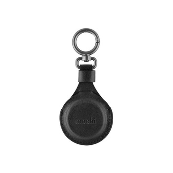 Moshi AirTag Key Ring - Premium key ring for Apple AirTag (Jet Black)