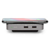 Moshi Symbus Q - Hub USB-C + chargeur sans fil à induction Qi pour iPhone et Android (Gris)