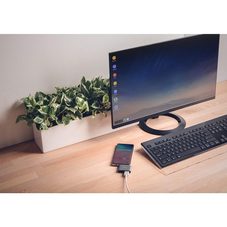 Moshi USB-C Adapter - Przejściówka do HDMI 4K i HDR z obsługą ładowania Power Delivery 60W (Titanium Gray)