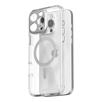 Moshi iGlaze MagSafe - iPhone 16 Pro Case (Luna Silver)