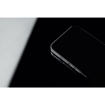 Moshi AirFoil Pro - Flexible Hybrid Glass for iPhone 13 Pro Max (black frame)