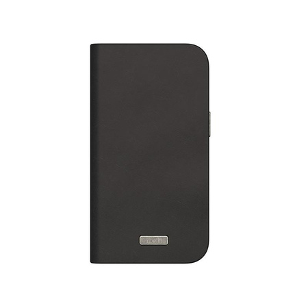 Moshi Overture MagSafe - Leather 3-in-1 iPhone 15 flip case (Midnight Black)