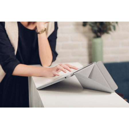 Moshi VersaCover - Étui origami pour iPad 10.2" (2021 / 2020 / 2019) (Gris pierre)