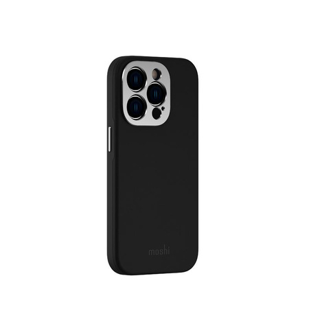 Moshi Napa Slim MagSafe - kožené pouzdro pro iPhone 14 Pro (Midnight Black)