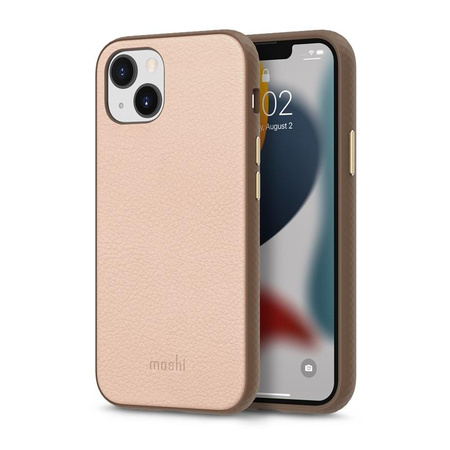 Moshi Overture - 3-in-1 iPhone 13 flip case (anti-bacterial NanoShield™) (Luna Pink)