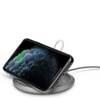 Moshi Lounge Q Wireless Charging Stand - Qi wireless inductive charger for iPhone and Android 15W (Nordic Gray)