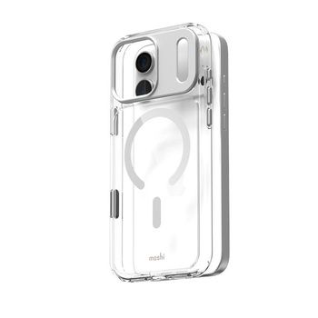 Moshi iGlaze MagSafe - Etui iPhone 17 Pro Max (Luna Silver)