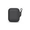 Moshi Pebbo - Étui pour AirPods avec dragonne amovible (Shadow Black)