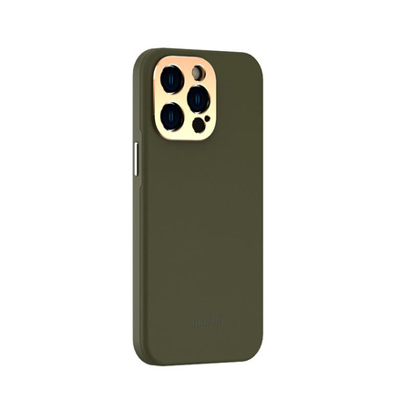 Moshi Napa Slim MagSafe - Bőr tok iPhone 14 Pro Max készülékhez (Juniper Green)