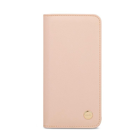 Moshi Overture - iPhone 12 / iPhone 12 Pro Flip Case + Brieftasche und Ständer (SnapTo System) (Luna Pink)
