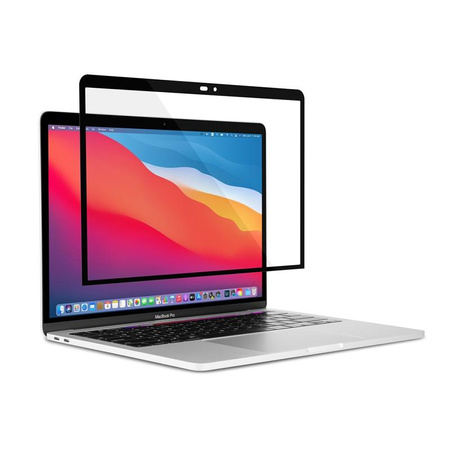 Moshi iVisor XT - Bildschirmschutzfolie für MacBook Pro 13" / MacBook Air 13" (schwarzer Rahmen)