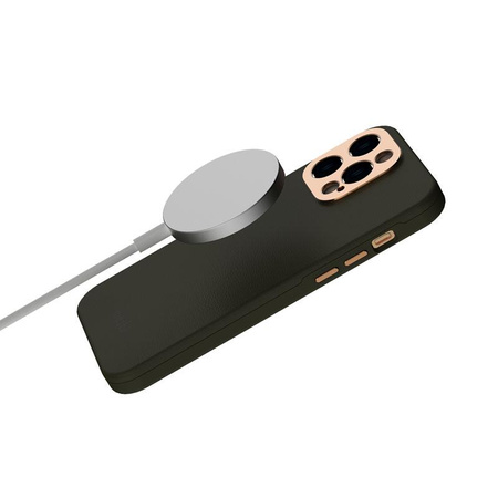 Moshi Napa Slim MagSafe - Leather Case for iPhone 14 Pro (Juniper Green)