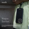 Moshi Napa MagSafe - Skórzane etui iPhone 15 Pro (Midnight Black)