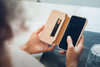 Moshi Overture - iPhone Xs Max case with card pocket + stand up (Savanna Beige)