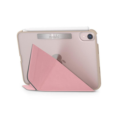 Moshi VersaCover - origami pouzdro pro iPad mini 6 (2021) s nabíjením Apple Pencil (Sakura Pink)