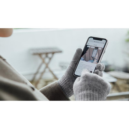 Moshi Digits Touchscreen Gloves - Rękawiczki dotykowe do smartfona (M) (Light Gray)