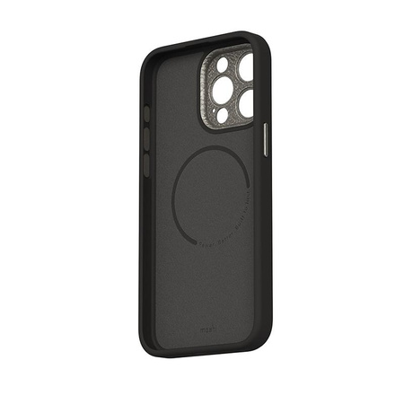 Moshi Napa MagSafe - Leather Case for iPhone 15 Pro Max (Midnight Black)