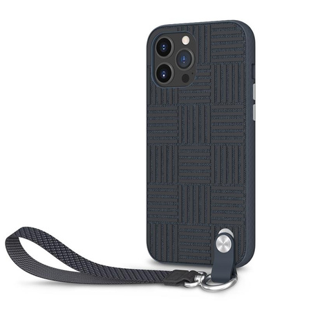 Moshi Altra - Étui avec dragonne détachable iPhone 13 Pro Max (anti-bactérien NanoShield™) (Bleu)
