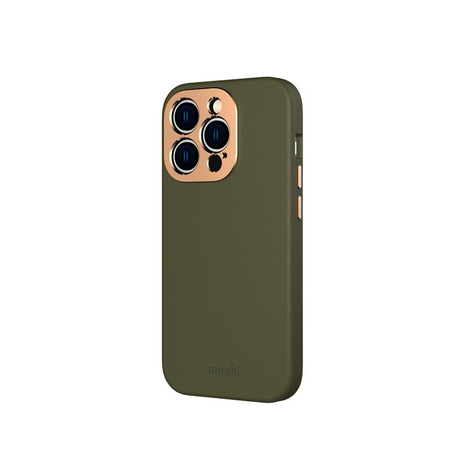 Moshi Napa Slim MagSafe - Leather Case for iPhone 14 Pro (Juniper Green)