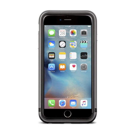 Moshi iGlaze Luxe - Case with aluminum frame iPhone 6s Plus / iPhone 6 Plus (Titanium Grey)