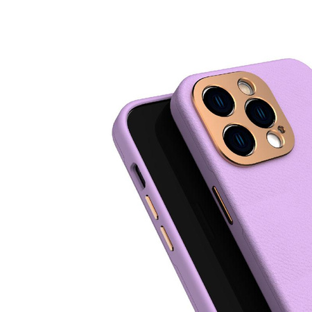 Moshi Napa Slim MagSafe - Ledertasche für iPhone 14 Pro (Lavendel-Lila)
