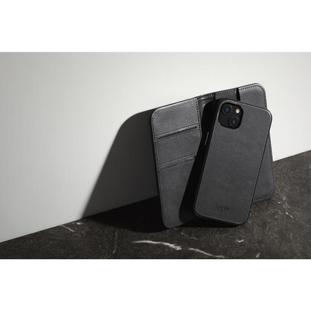 Moshi Overture - Etui 3w1 z klapką iPhone 13 mini (antybakteryjne NanoShield™) (Jet Black)
