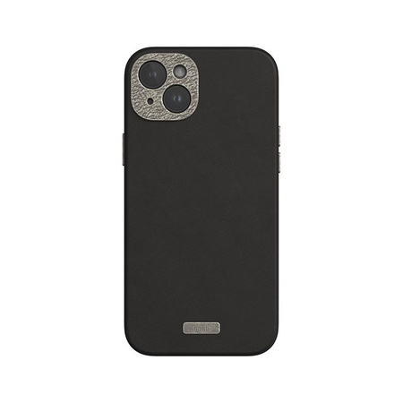 Moshi Napa MagSafe - Leather iPhone 15 Plus Case (Midnight Black)