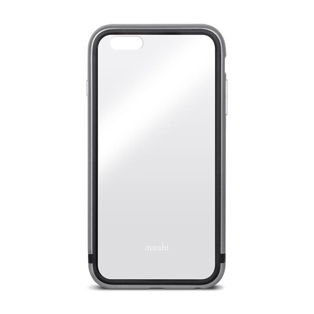 Moshi iGlaze Luxe - Case with aluminum frame iPhone 6s Plus / iPhone 6 Plus (Titanium Grey)