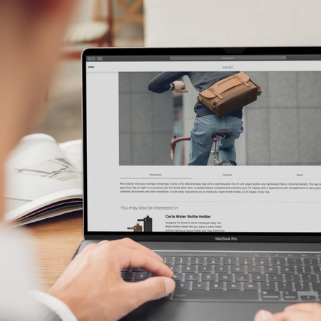 Moshi Umbra - Film de protection d'écran MacBook Pro 14" (M3/M2/M1/2023-2021) avec filtre de confidentialité (bordure noire)