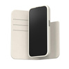 Moshi Overture MagSafe - Leather 3-in-1 flip case for iPhone 15 Plus (Eggnog White)