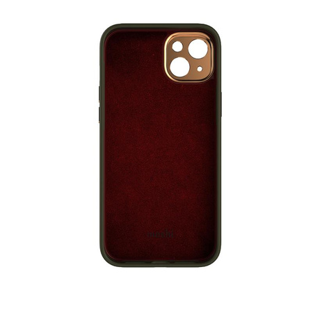Moshi Napa Slim MagSafe - kožené pouzdro pro iPhone 14 Plus (Juniper Green)